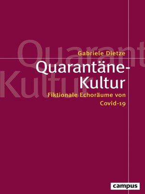 cover image of Quarantäne-Kultur